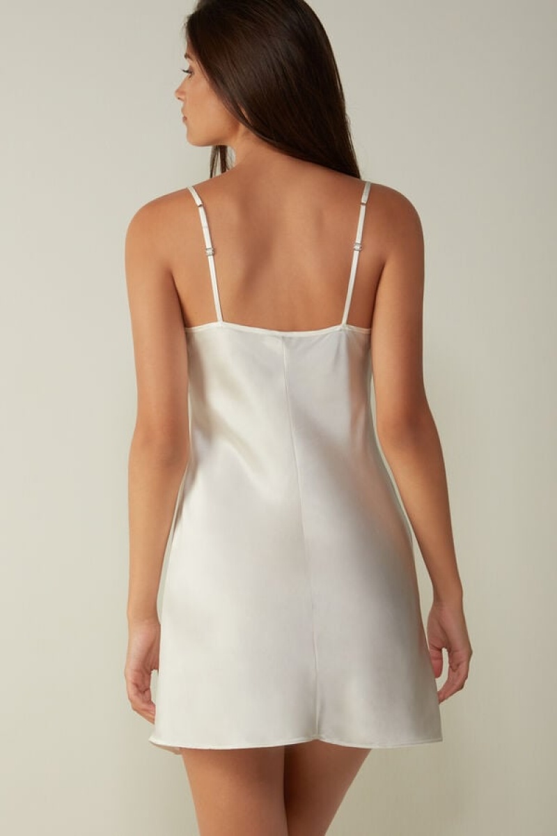 Intimissimi Silk Slip Wit | FBEHY11933